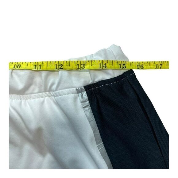 Tail Women's Flat Front Colorblock Golf Mini A-Line Skort Skirt White Navy Large - Picture 2 of 7